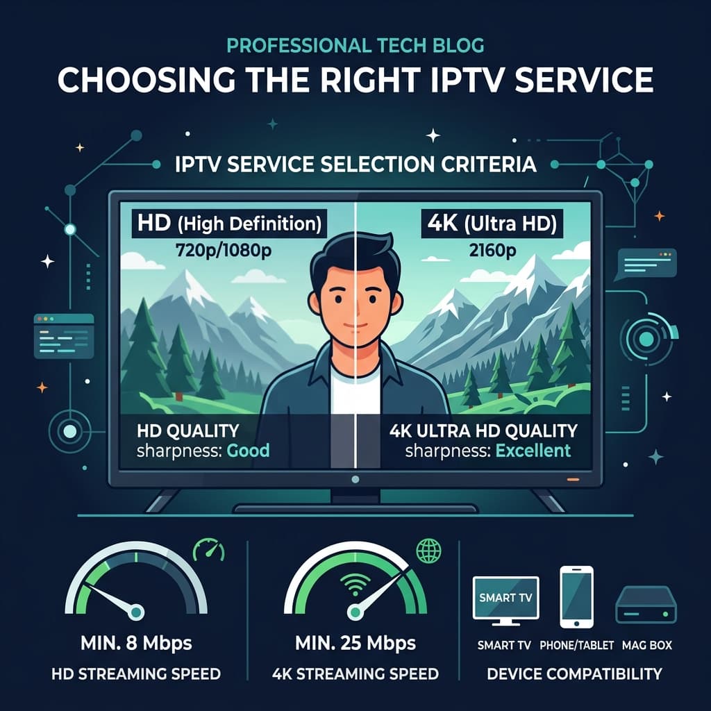 Choisir le Bon Fournisseur IPTV : Débits, Formats et Compatibilité